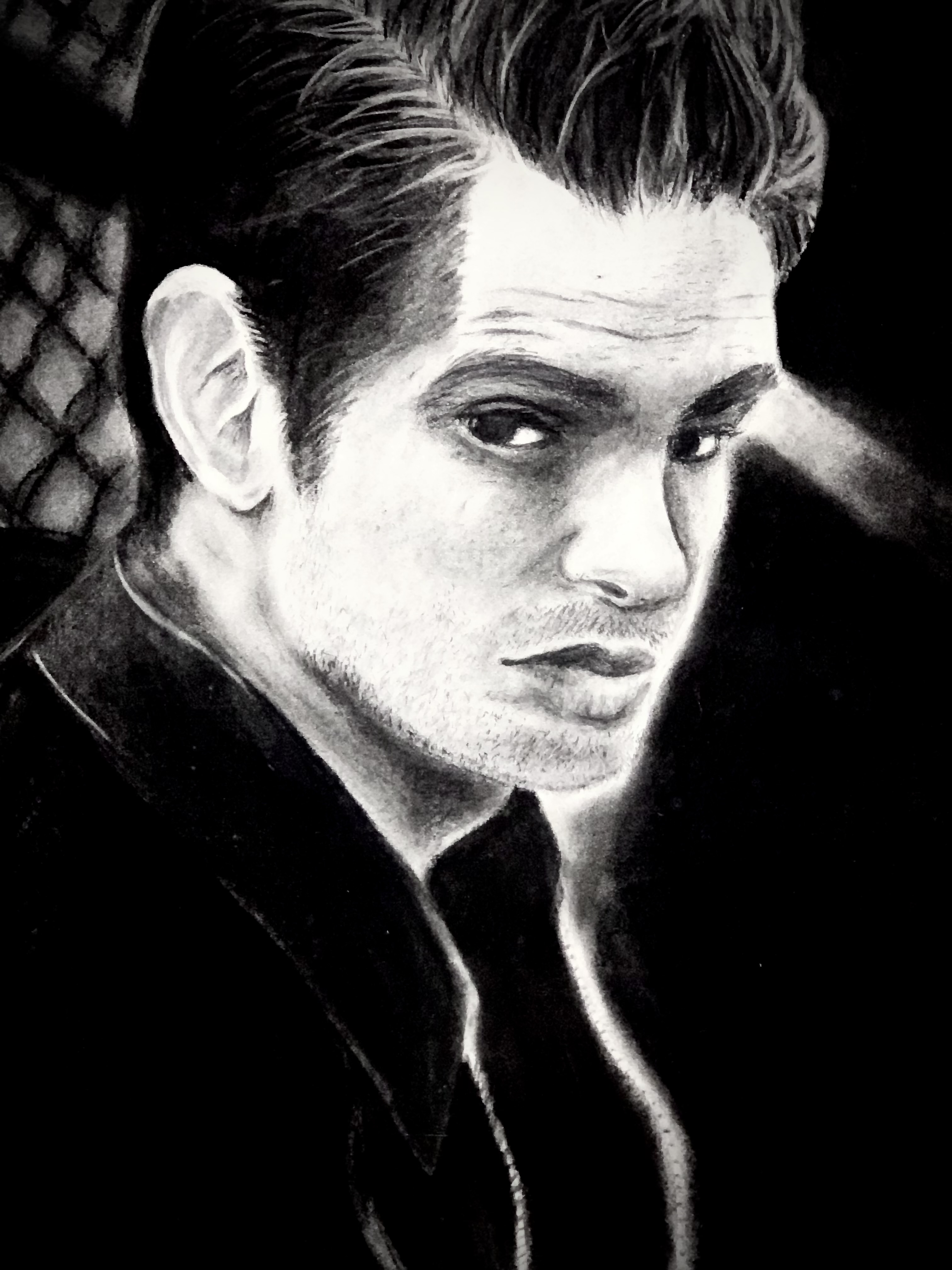 Andrew Garfield Charcoal